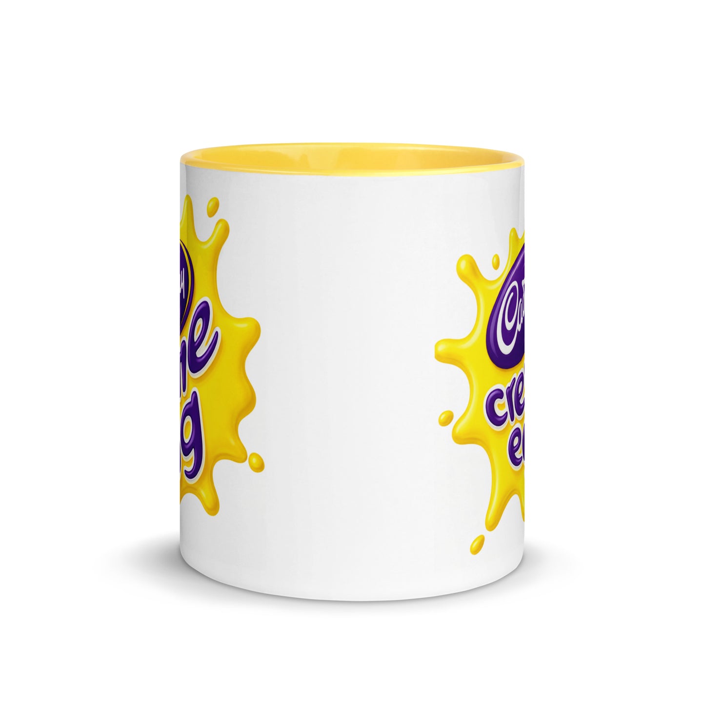 Cadbury Creme Egg Logo Coffee Mug | Sweet Easter Nostalgia Ceramic Gift