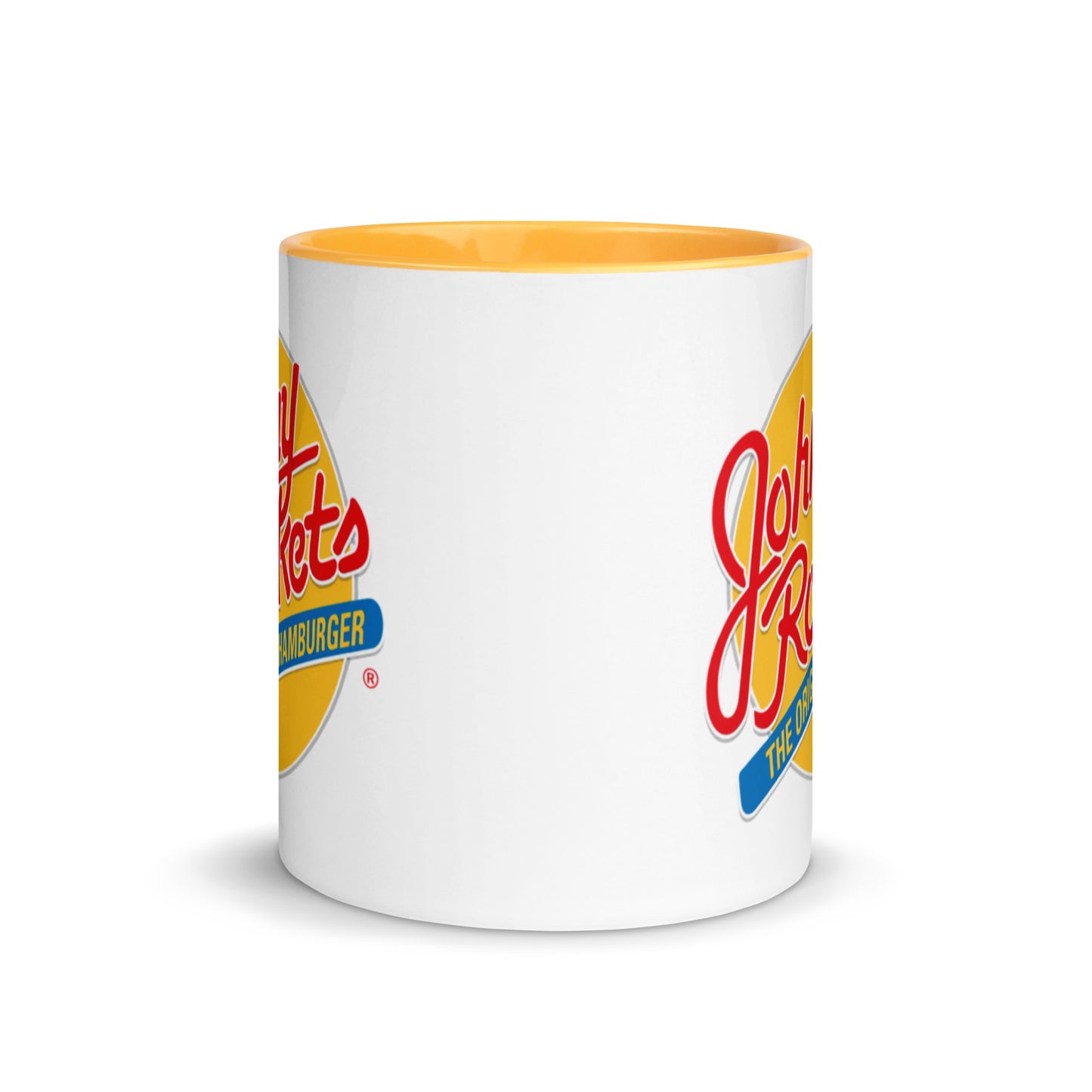 Johnny Rockets Logo Coffee Mug | Retro Diner Nostalgia Gift Cup