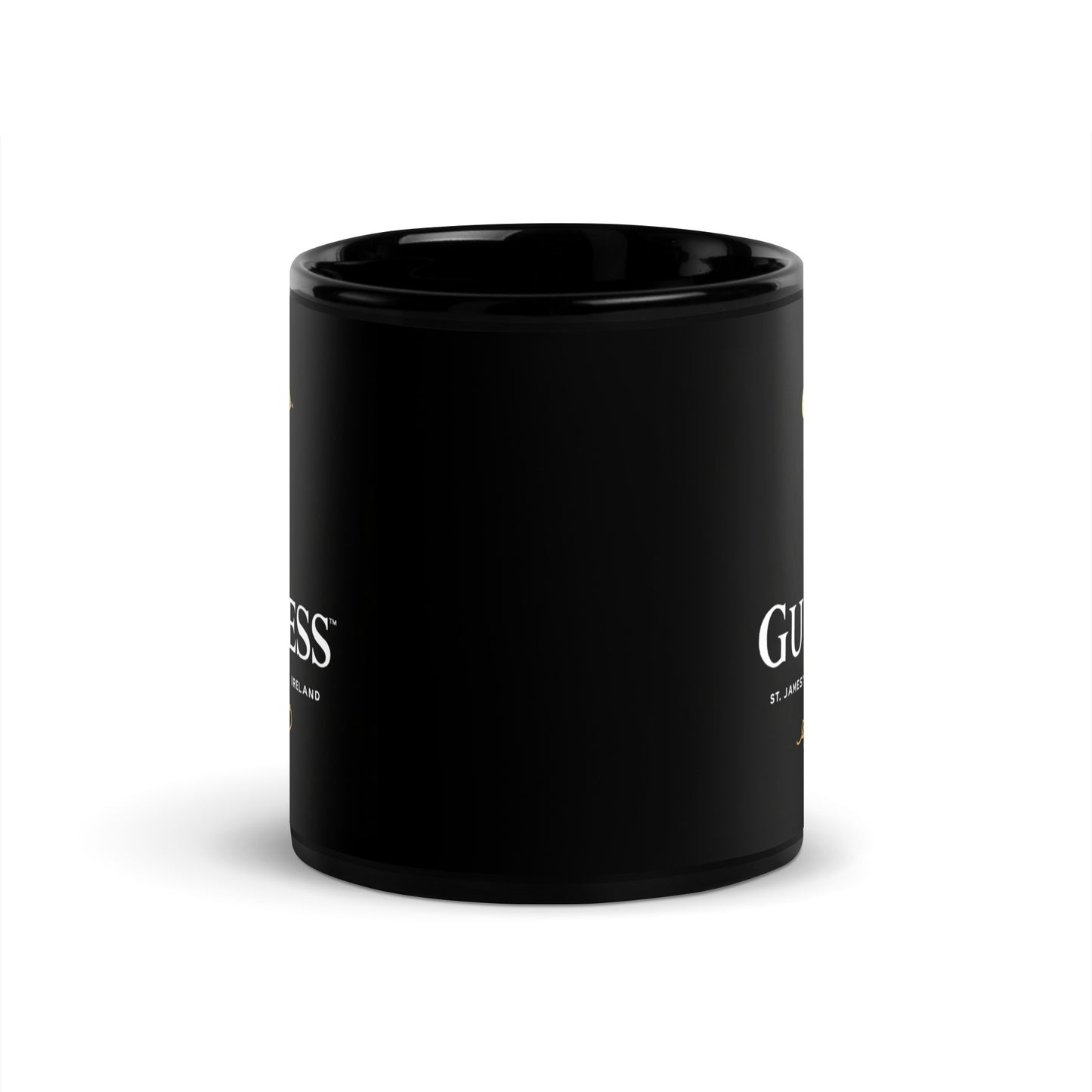 Guinness Coffee Mug | Irish Pub Style Black Ceramic Cup