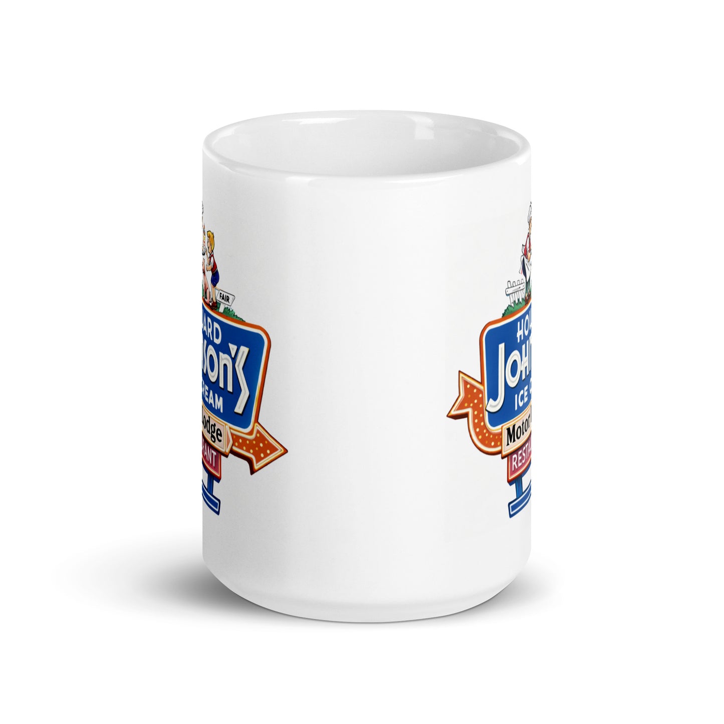 Howard Johnson’s Coffee Mug | Vintage Ice Cream Motor Lodge Retro Ceramic Cup