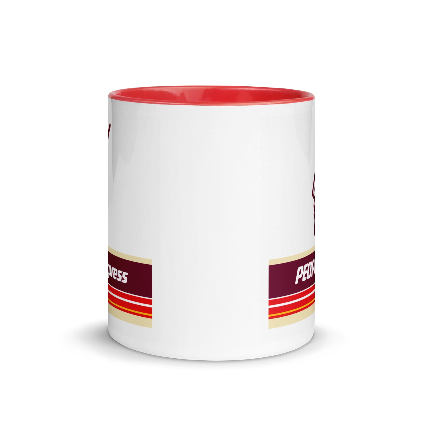 PEOPLExpress Airlines Coffee Mug | Vintage Airline Logo Ceramic Cup