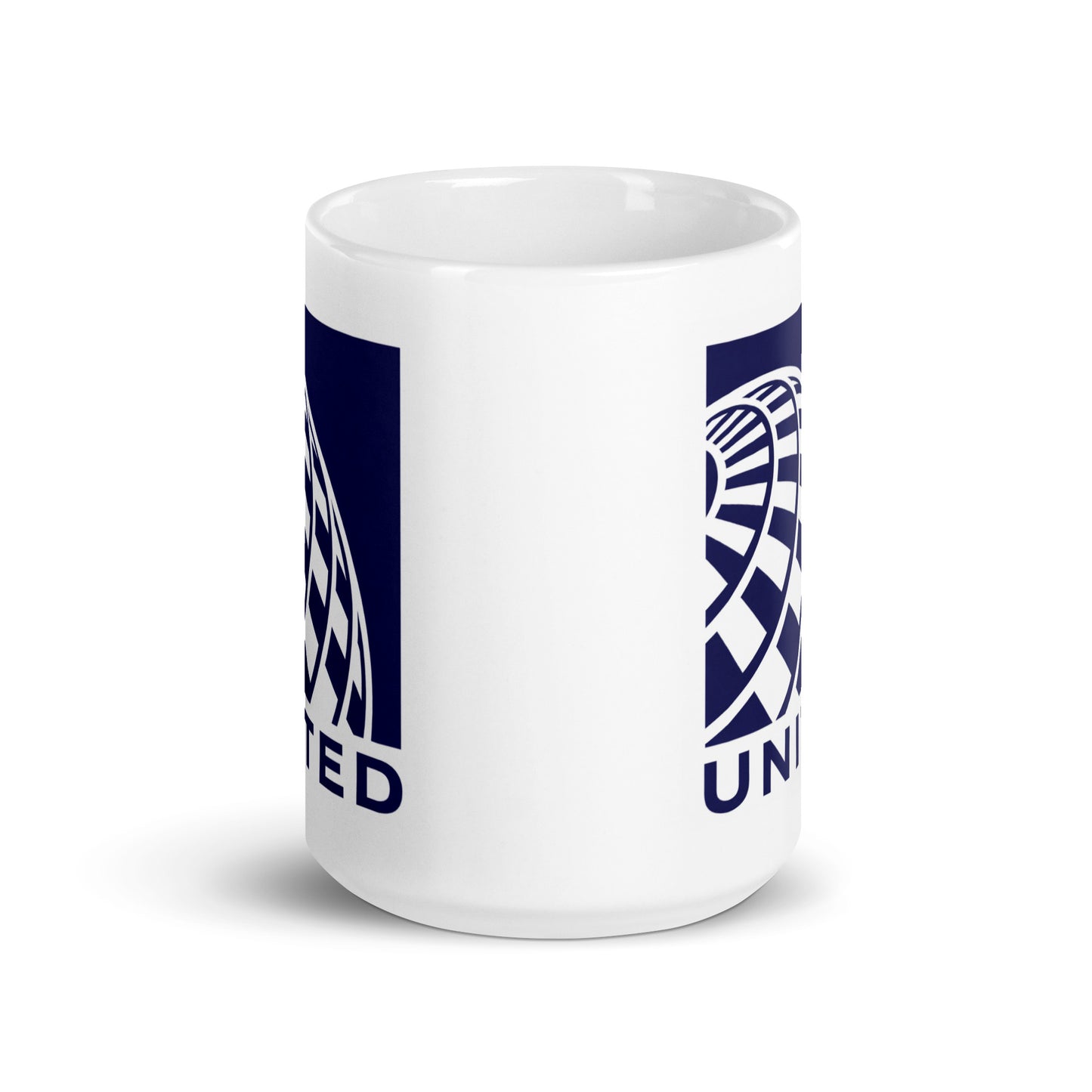 United Airlines Coffee Mug | Retro Aviation Logo 15oz Ceramic Travel Cup