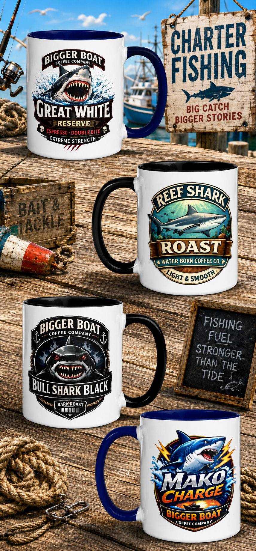 Bigger Boat Coffee Mugs