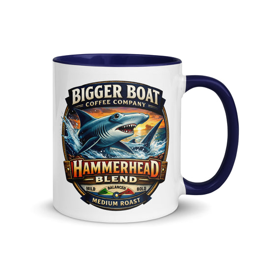 Bigger Boat Coffee Company Hammerhead Blend Mug | Balanced Medium Roast Shark Coffee Cup