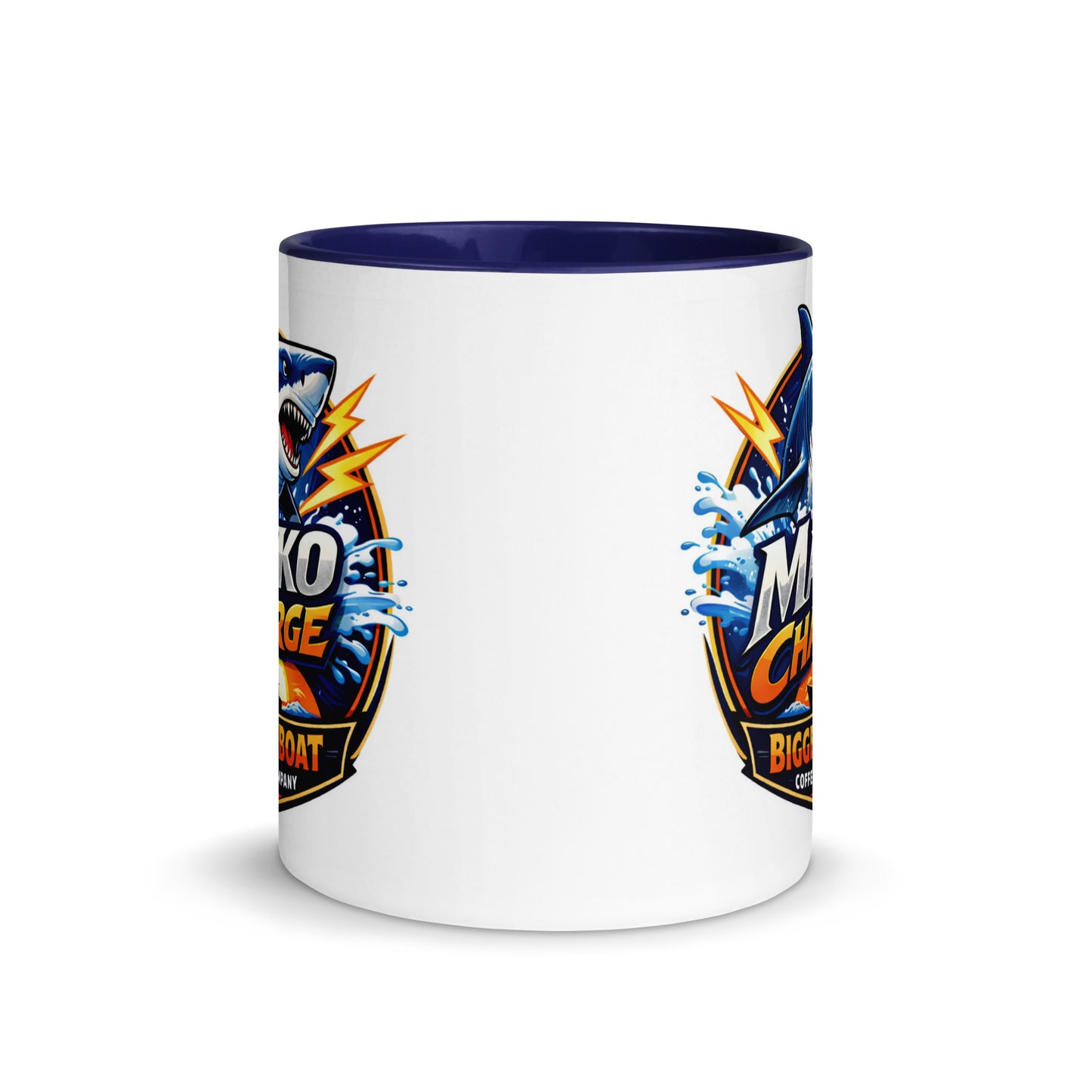 Bigger Boat Coffee Company Mako Charge Mug | High Energy Shark Coffee Cup
