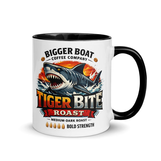 Bigger Boat Coffee Company Tiger Bite Roast Mug | Bold Medium-Dark Shark Coffee Cup