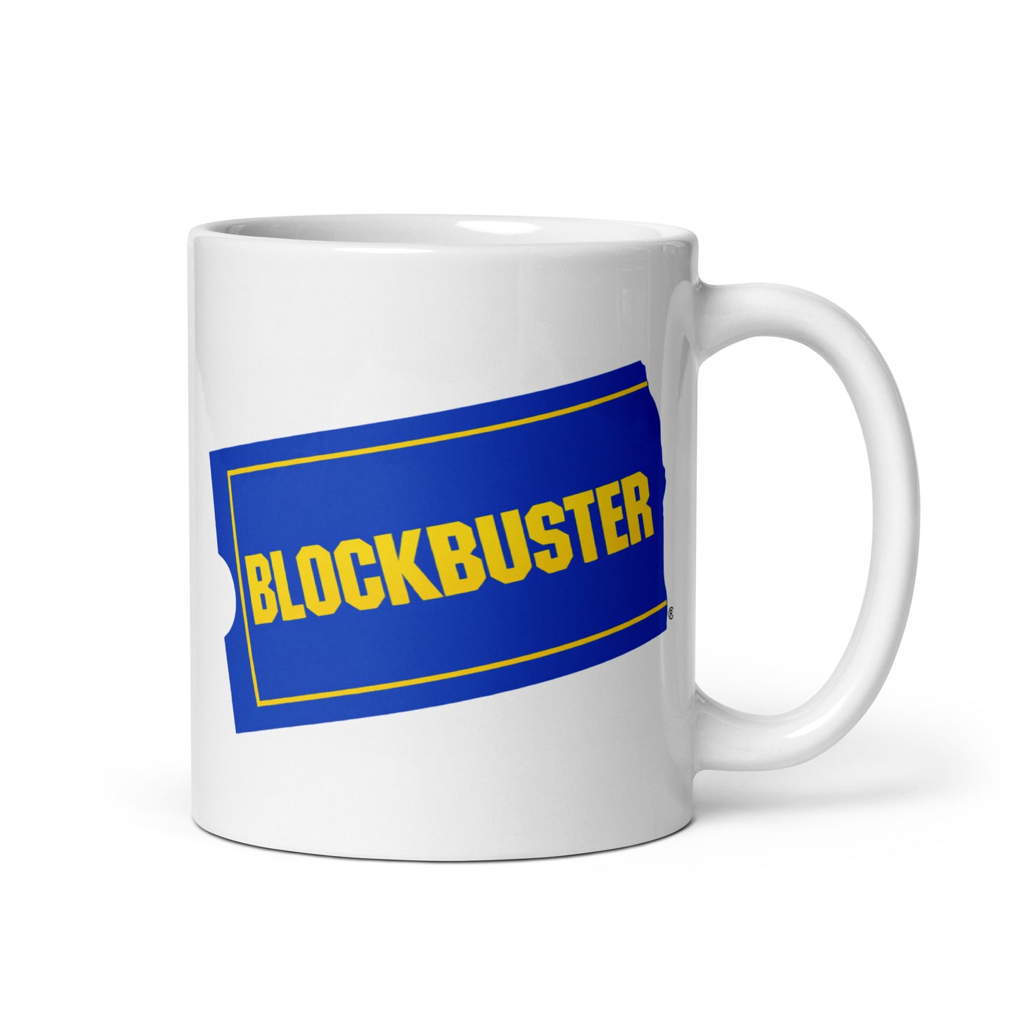 Blockbuster Coffee Mug | Retro Video Store Logo Ceramic Cup