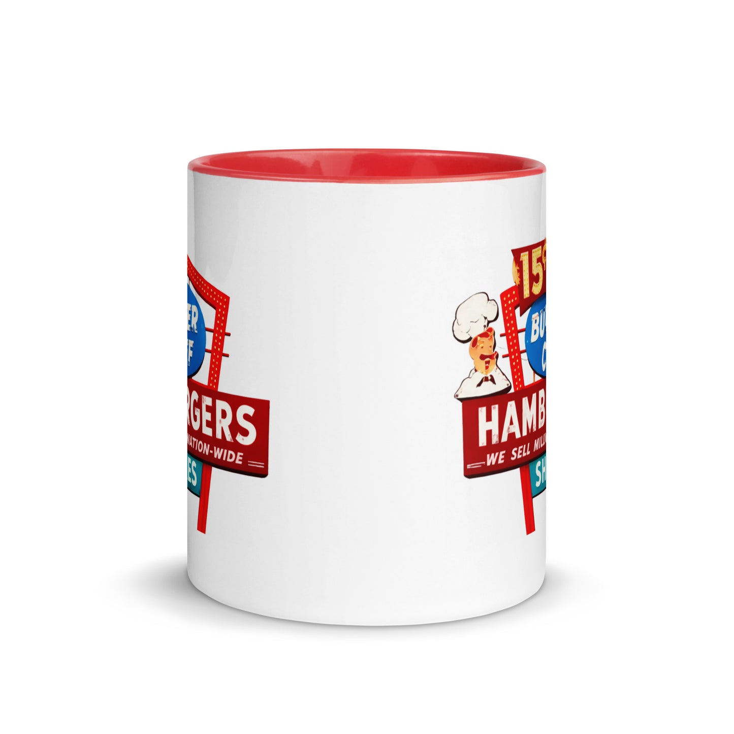 Burger Chef Coffee Mug | Retro Fast Food Sign Ceramic Cup