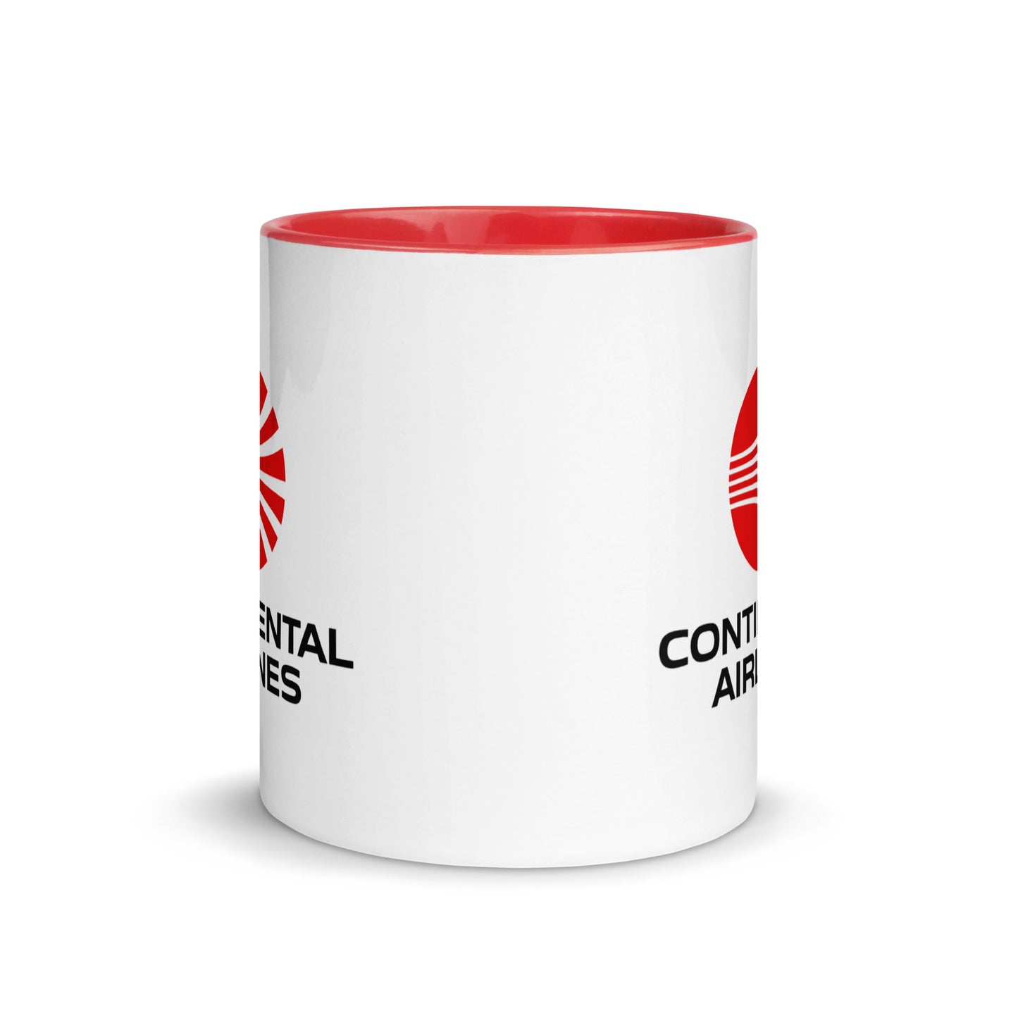 Vintage Continental Airlines Coffee Mug | Retro Continental Logo Ceramic Cup