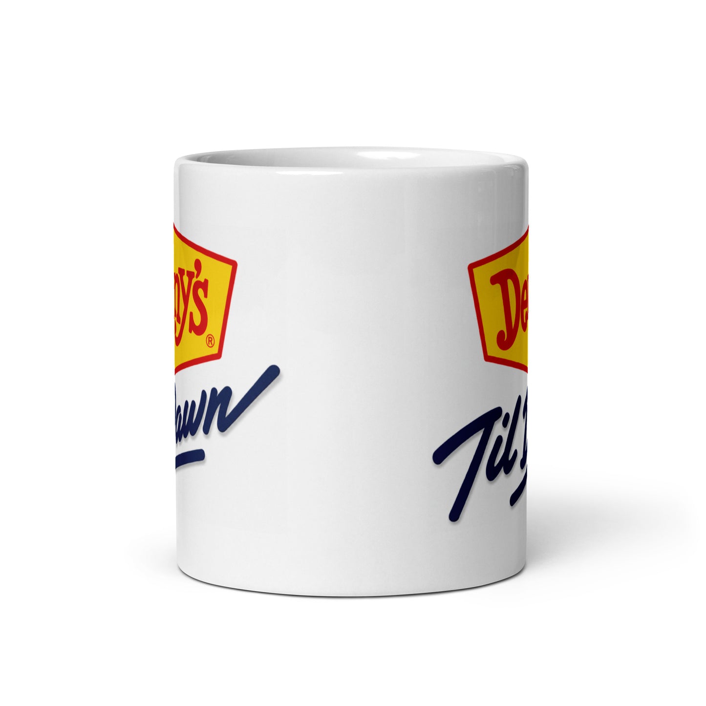 Denny's Til Dawn Coffee Mug | Classic Late Night Diner Logo Cup