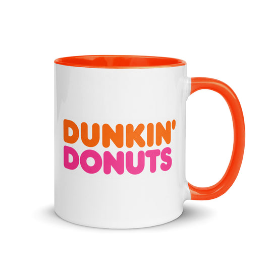 Dunkin’ Donuts Coffee Mug | Retro Coffee & Donut Logo Ceramic Cup