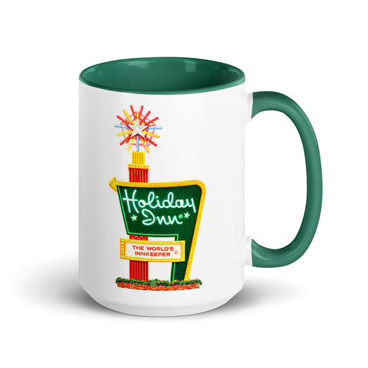 Holiday Inn Coffee Mug | Vintage Neon Sign Ceramic 15oz Cup