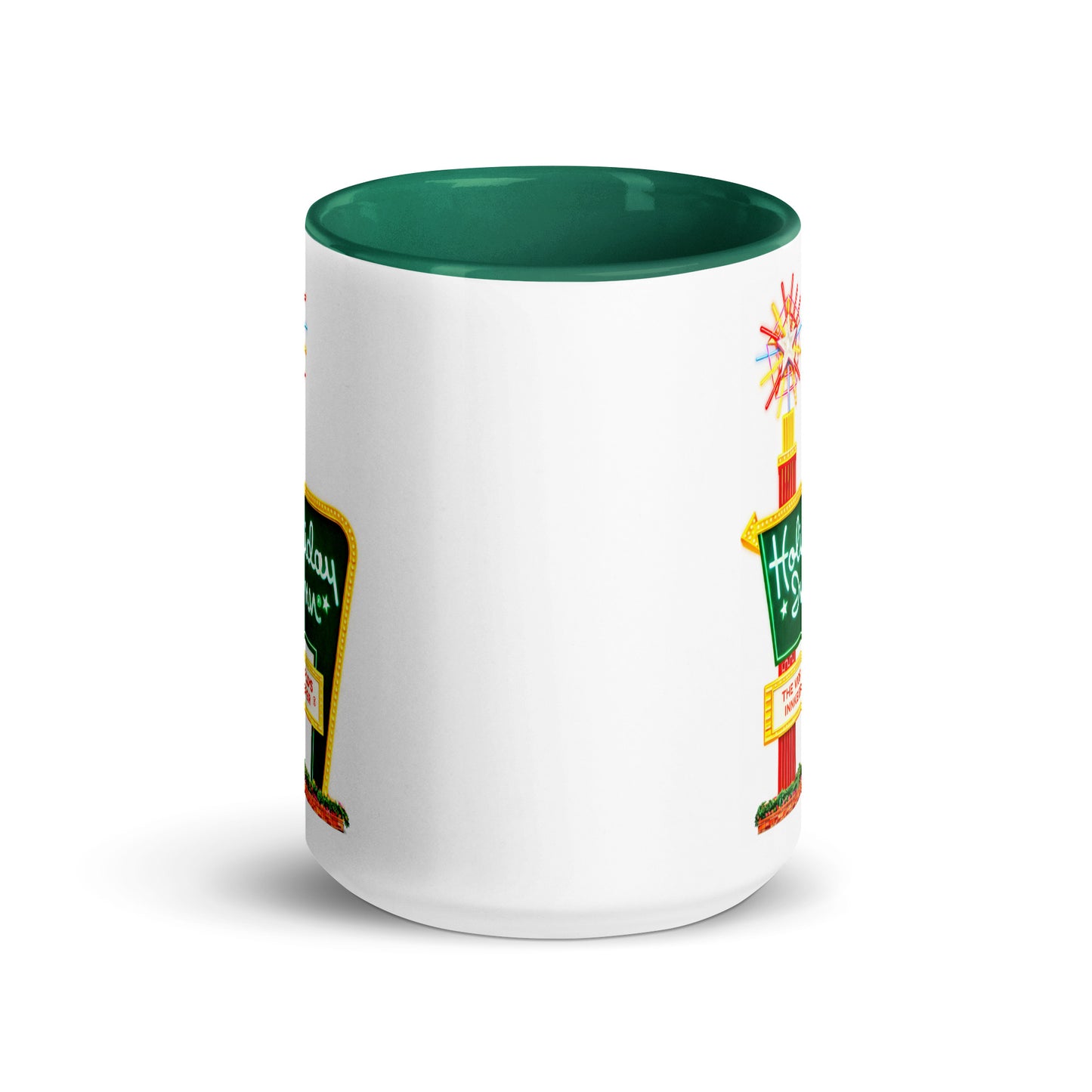 Holiday Inn Coffee Mug | Vintage Neon Sign Ceramic 15oz Cup