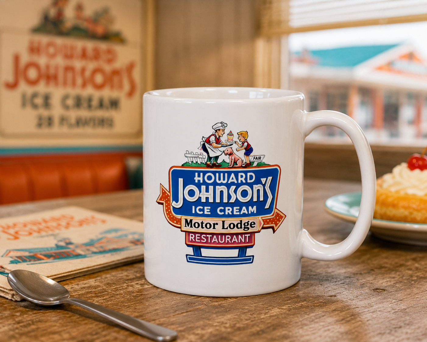 Howard Johnson’s Coffee Mug | Vintage Ice Cream Motor Lodge Retro Ceramic Cup