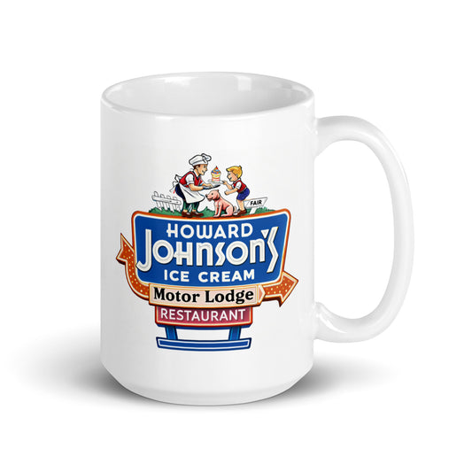 Howard Johnson’s Coffee Mug | Vintage Ice Cream Motor Lodge Retro Ceramic Cup