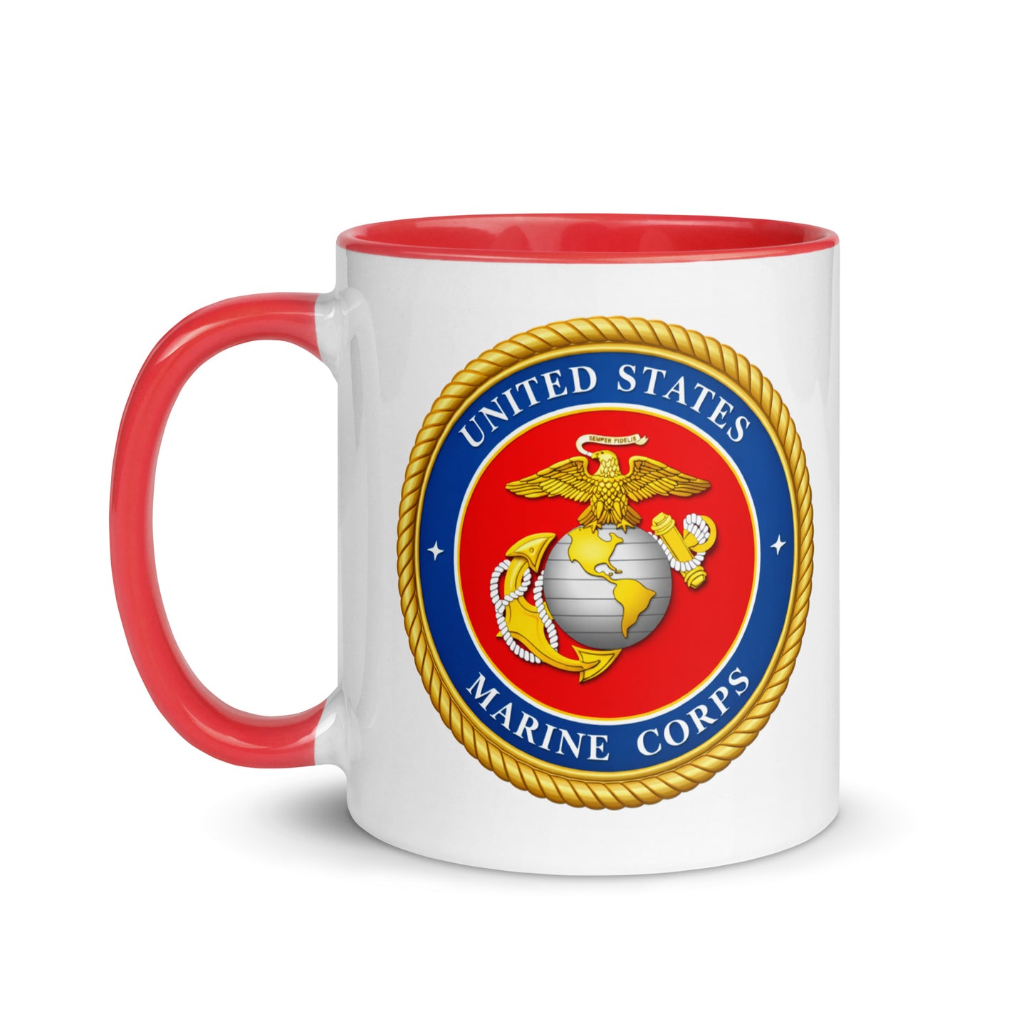 United States Marine Corps Coffee Mug | USMC Emblem Ceramic Cup