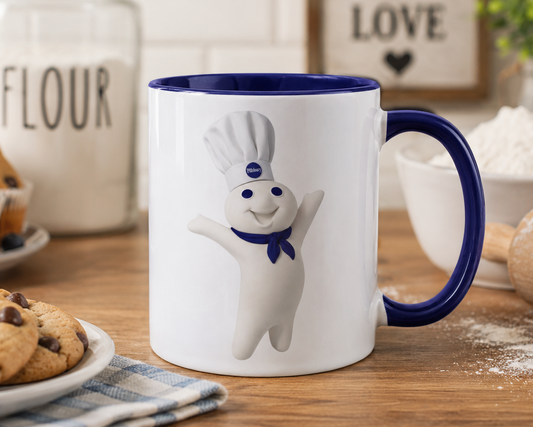 Pillsbury Doughboy Coffee Mug | Classic Baking Mascot Ceramic Cup