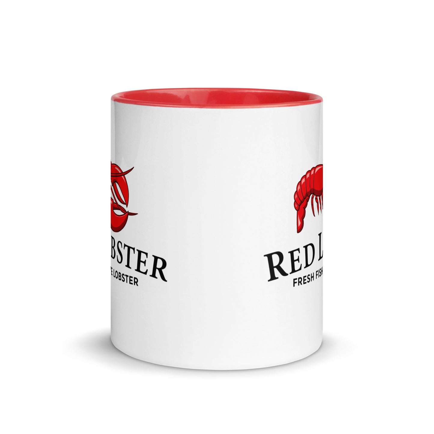 Red Lobster Coffee Mug | Vintage Seafood Restaurant Logo Ceramic Cup