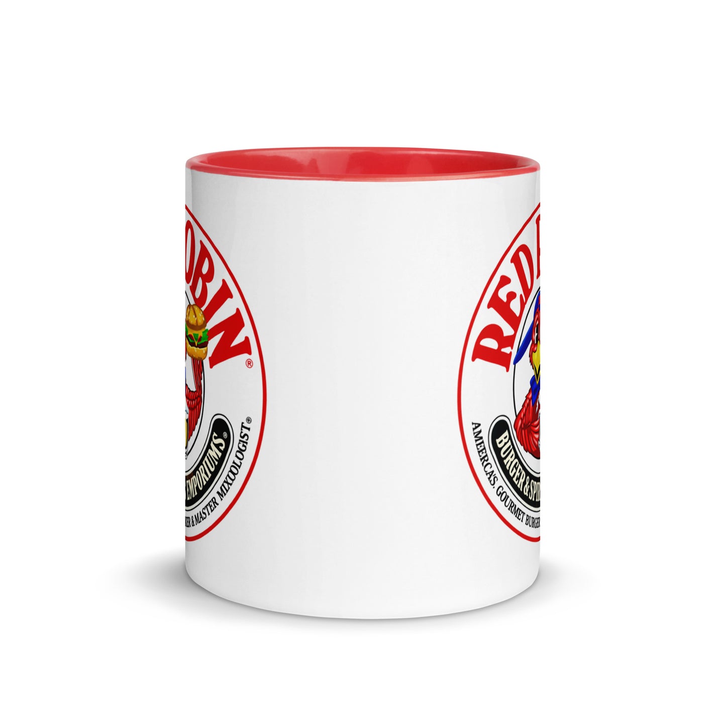 Red Robin Coffee Mug | Gourmet Burgers & Spirits Retro Restaurant Logo Ceramic Cup