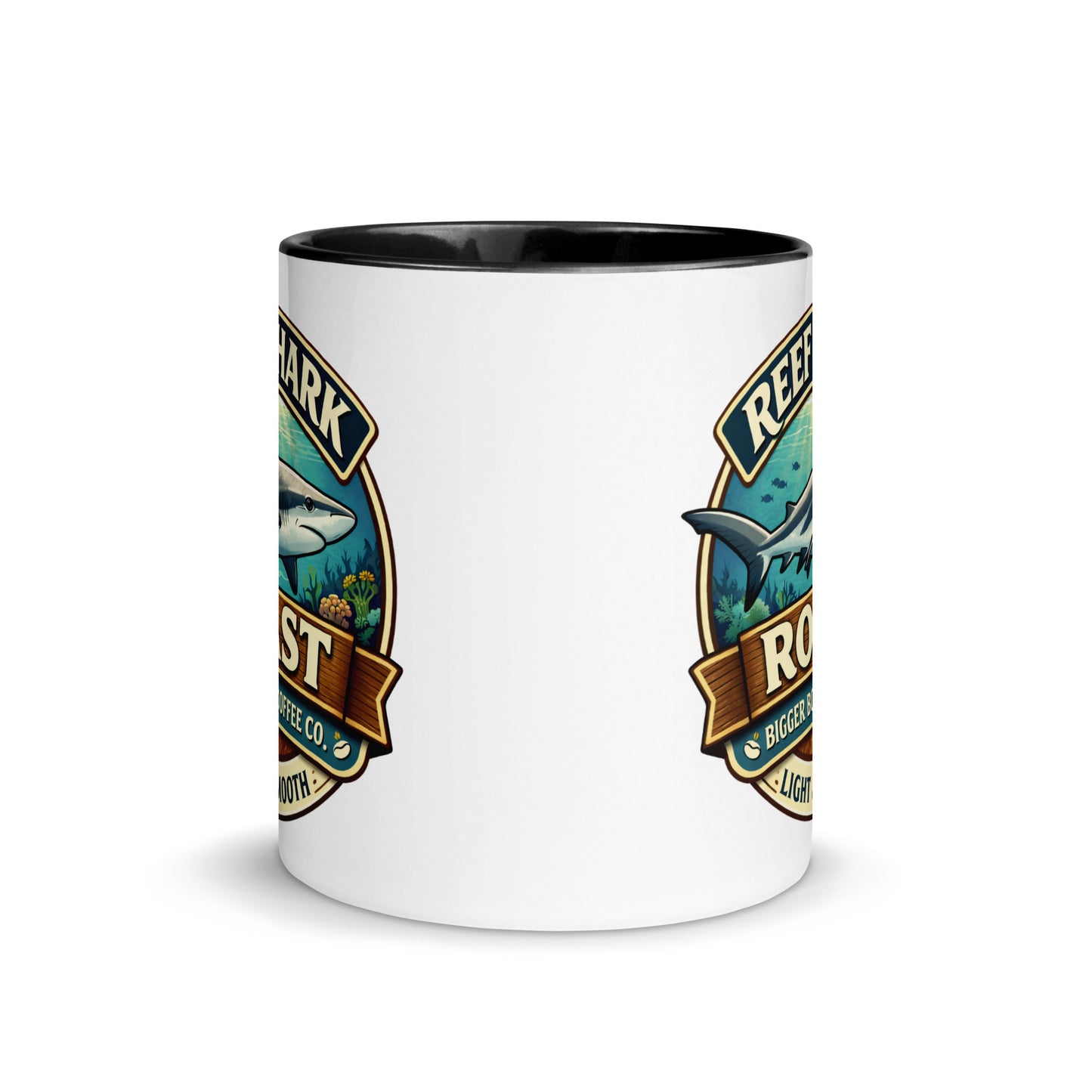 Bigger Boat Coffee Company Reef Shark Roast Mug | Light & Smooth Shark Coffee Cup