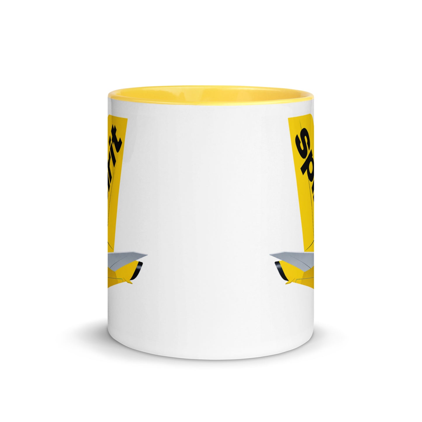 Spirit Airlines Coffee Mug | Yellow Tail Logo Ceramic Cup