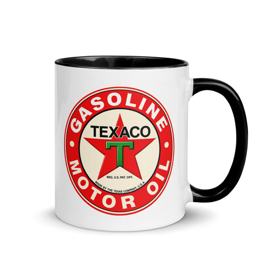 Texaco Gasoline Motor Oil Coffee Mug | Vintage Texaco Logo Ceramic Cup