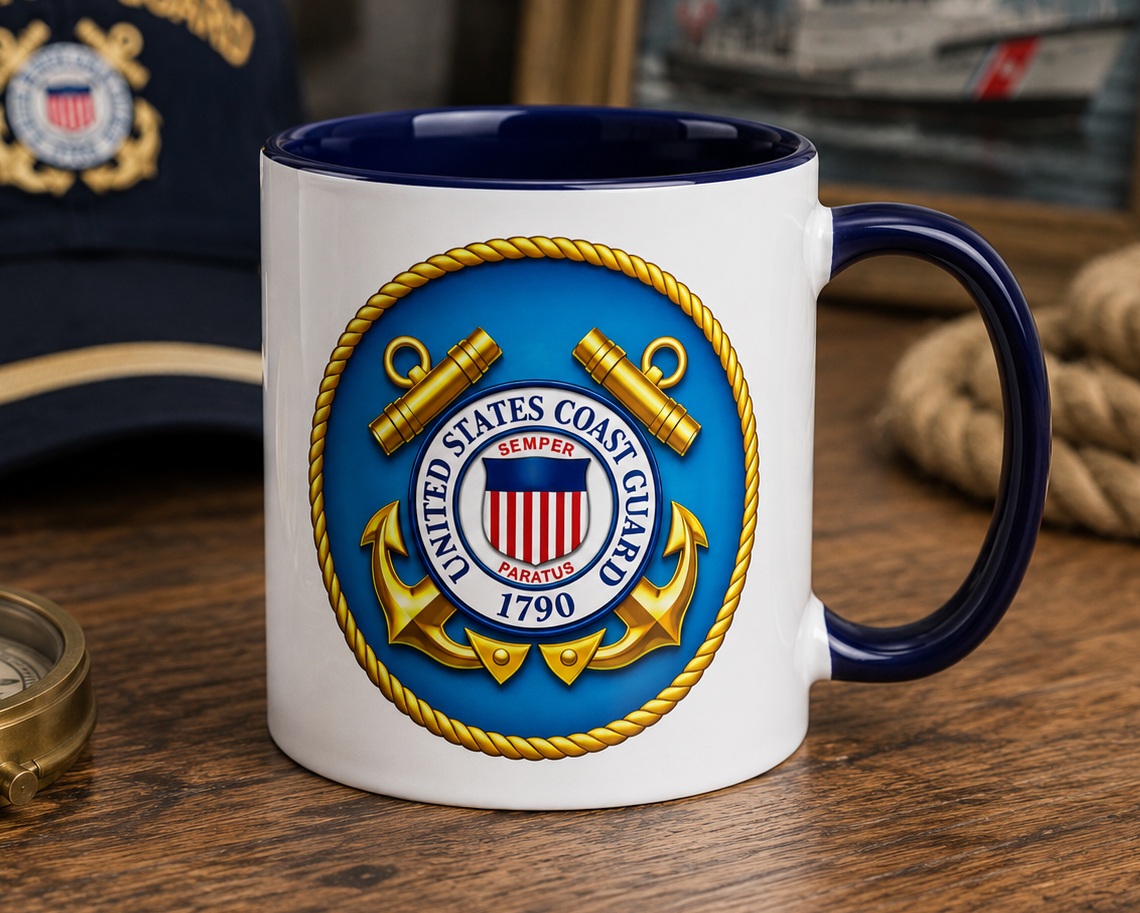 United States Coast Guard Coffee Mug | Military Seal Ceramic Cup