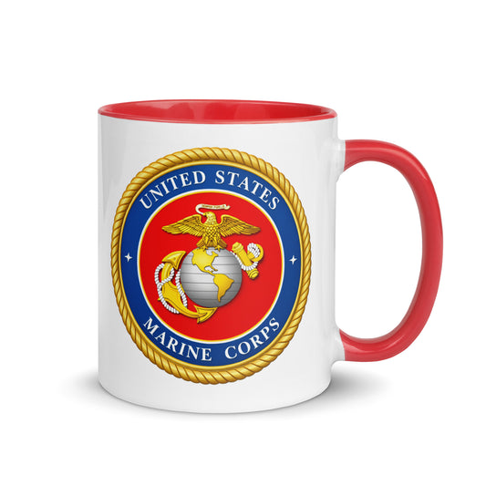 United States Marine Corps Coffee Mug | USMC Emblem Ceramic Cup