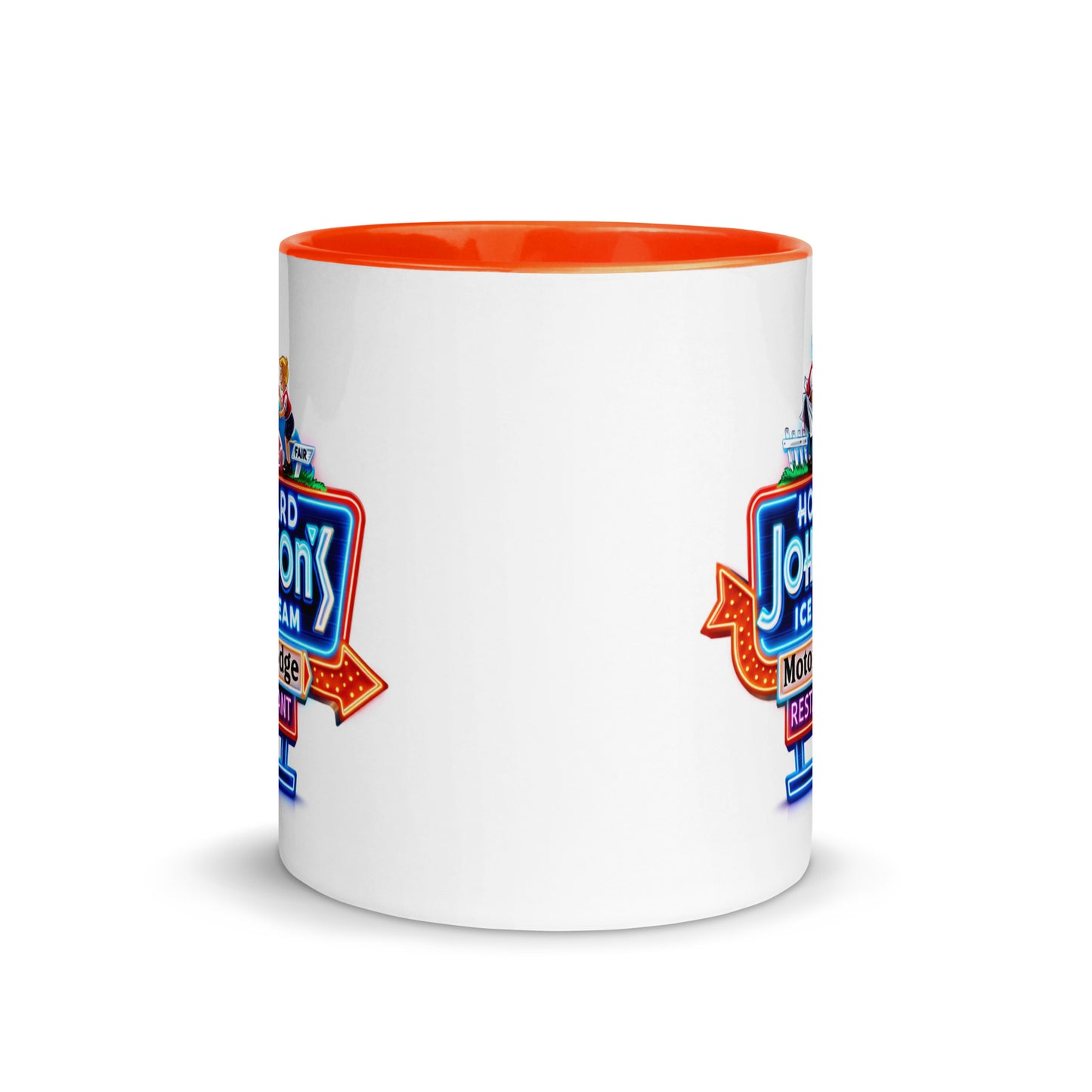 Howard Johnson’s Coffee Mug | Vintage Motor Lodge & Ice Cream Retro Ceramic Cup
