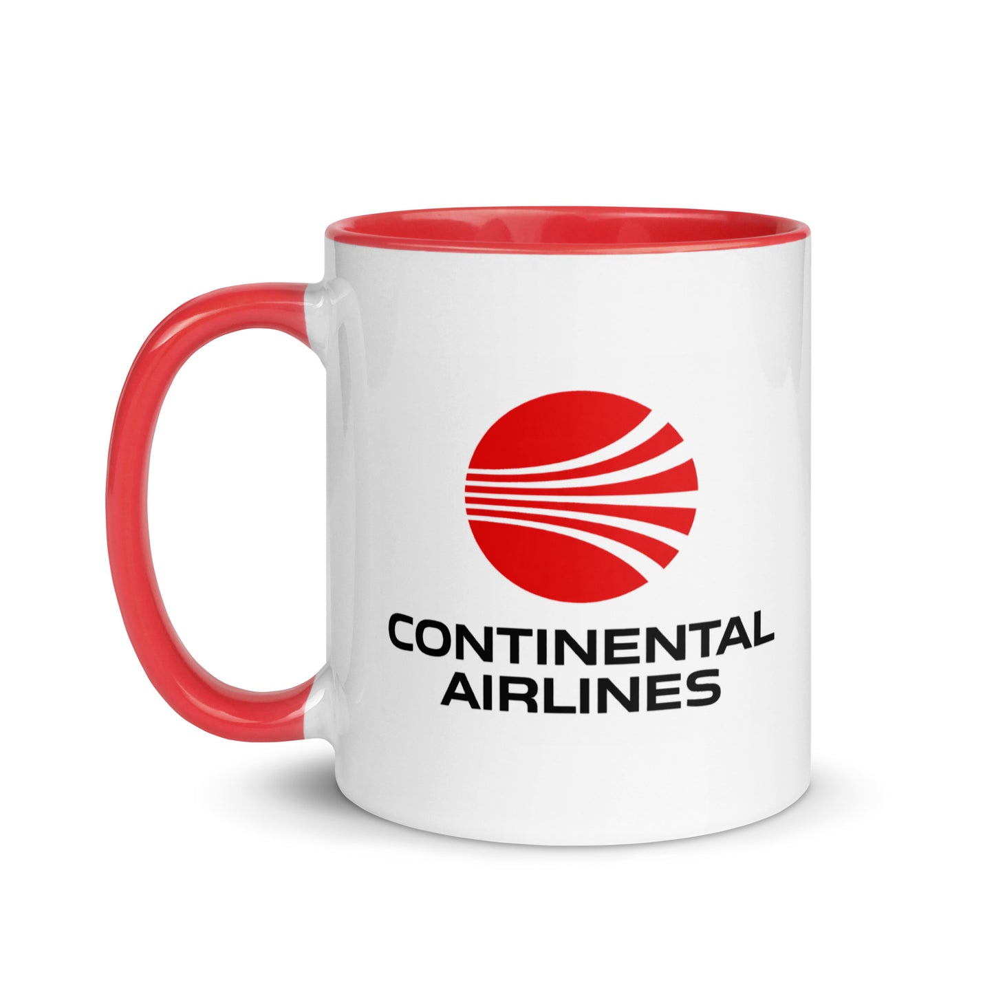 Vintage Continental Airlines Coffee Mug | Retro Continental Logo Ceramic Cup