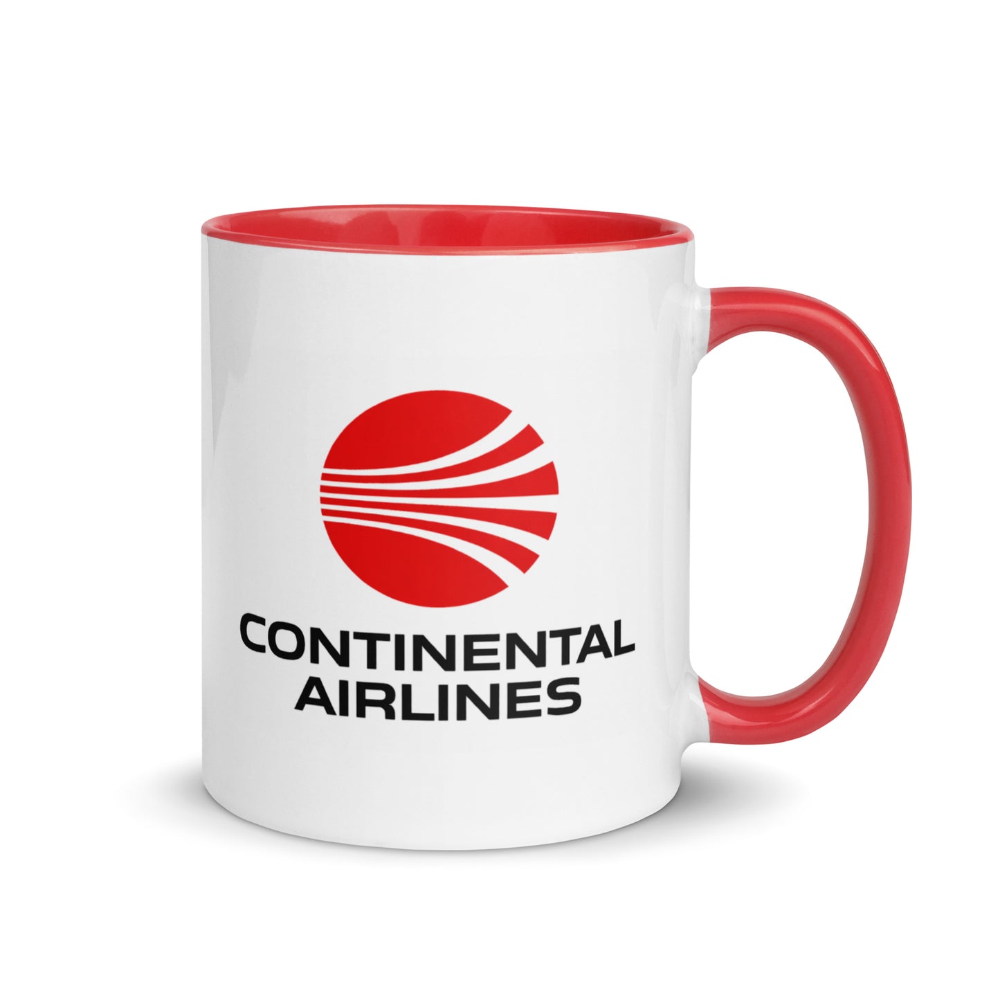 Vintage Continental Airlines Coffee Mug | Retro Continental Logo Ceramic Cup