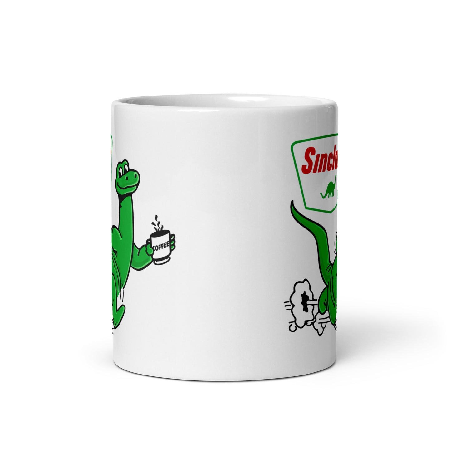 Sinclair Dinosaur Coffee Mug | Vintage Sinclair Gas Station Ceramic Cup