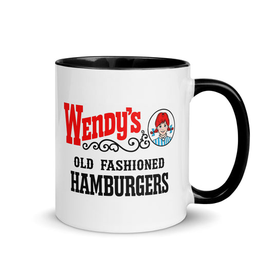 Wendy’s Coffee Mug | Old Fashioned Hamburgers Retro Logo Ceramic Cup