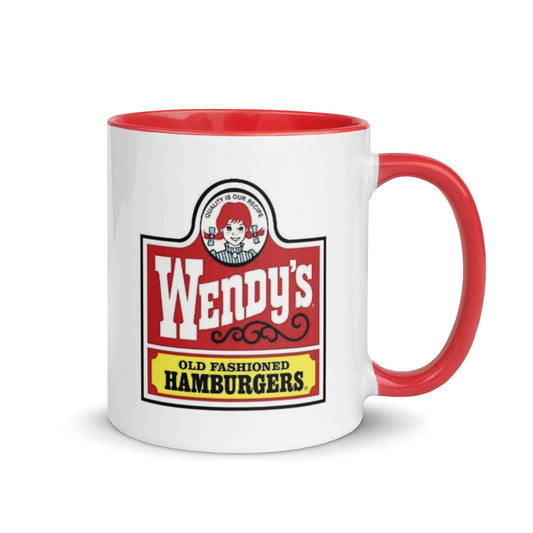 Wendy’s Coffee Mug | Old Fashioned Hamburgers Retro Logo Ceramic Cup