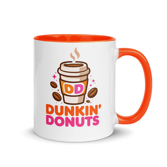 Dunkin' Donuts Coffee Mug | Retro Ceramic Coffee Cup Design
