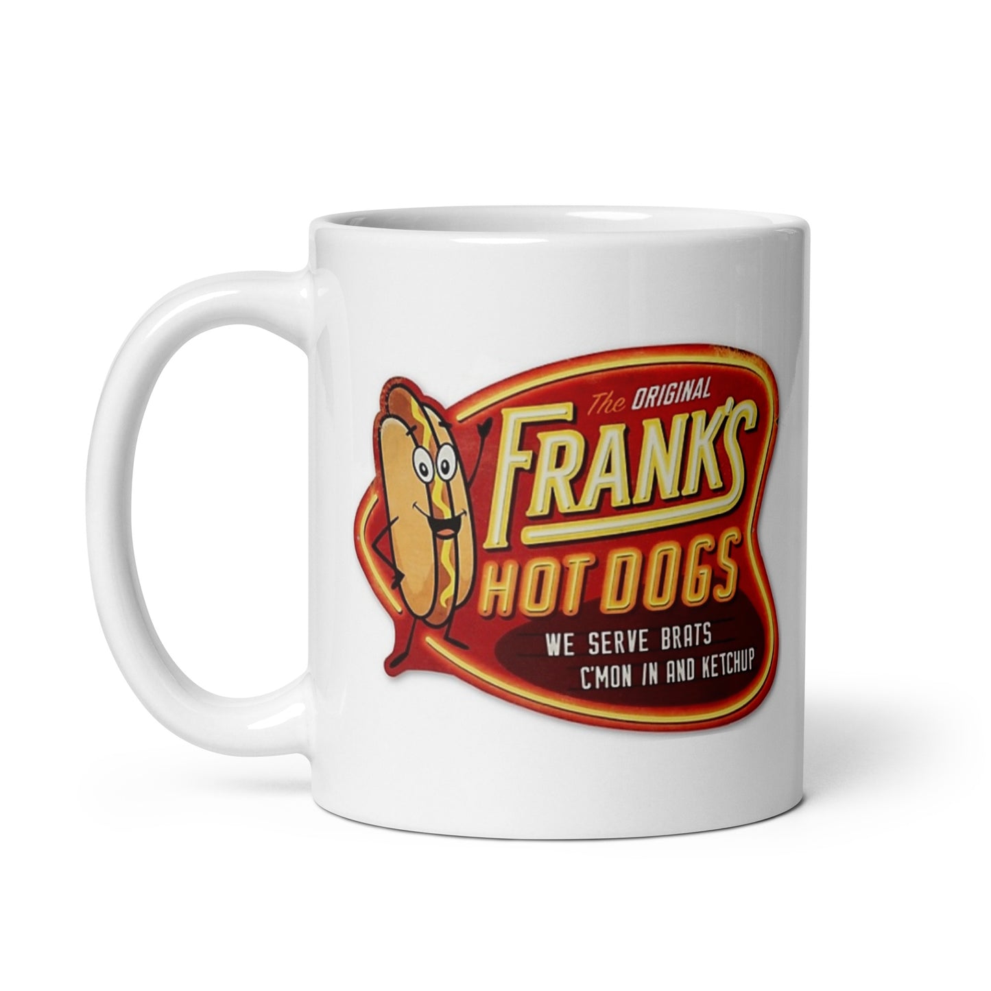 Frank's Hot Dogs Vintage Logo Mug 11oz