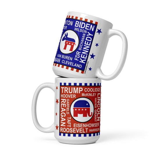 House Divided Political Ceramic Mug 15oz (2 Side/Dual Print)